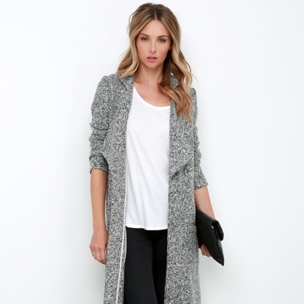 Somedays Lovin’ Shrubs Grey Marle Coat - Medium